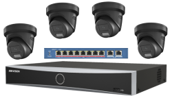 SET DS-7608NXI-K1(D) + 4x DS-2CD2387G2H-LISU/SL(2.8mm)(eF)/BLK + DS-3E0310P-E/M