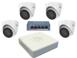 SET DS-7108NI-Q1/(D) + 4x DS-2CD3321G0-IUF(2.8mm) + DS-3E0105P-E(B)